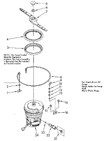 Heater, Pump And Lower Sprayarm parts for Kenmore Dishwasher 665.1779583 (6651779583, 665 1779583) from AppliancePartsPros.com