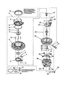 Pump And Motor parts for Kenmore Dishwasher 665.17799990 (66517799990, 665 17799990) from AppliancePartsPros.com