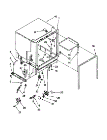 Tub Assembly parts for Kenmore Dishwasher 665.17799992 (66517799992, 665 17799992) from AppliancePartsPros.com