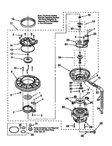 Pump And Motor parts for Kenmore Dishwasher 665.17839791 (66517839791, 665 17839791) from AppliancePartsPros.com