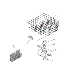 Lower Dishrack Parts parts for Kenmore Dishwasher 665.17842400 (66517842400, 665 17842400) from AppliancePartsPros.com