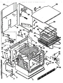 Oven parts for Kenmore Wall Oven 665.4098450 (6654098450, 665 4098450) from AppliancePartsPros.com