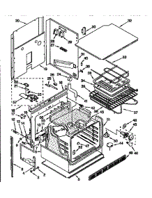 Oven parts for Kenmore Range 665.4098451 (6654098451, 665 4098451) from AppliancePartsPros.com
