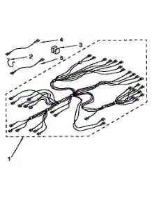 Wiring Harness parts for Kenmore Range 665.4098451 (6654098451, 665 4098451) from AppliancePartsPros.com