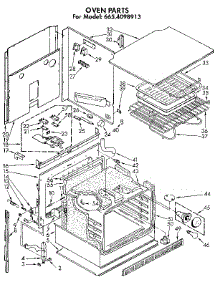 Oven parts for Kenmore Wall Oven 665.4098913 (6654098913, 665 4098913) from AppliancePartsPros.com