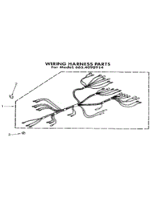Wiring Harness parts for Kenmore Wall Oven 665.4098914 (6654098914, 665 4098914) from AppliancePartsPros.com
