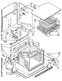 Oven parts for Kenmore Wall Oven 665.4098992 (6654098992, 665 4098992) from AppliancePartsPros.com