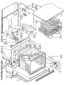 Oven parts for Kenmore Wall Oven 665.4098993 (6654098993, 665 4098993) from AppliancePartsPros.com