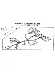 Wiring Harness parts for Kenmore Wall Oven 665.4098994 (6654098994, 665 4098994) from AppliancePartsPros.com