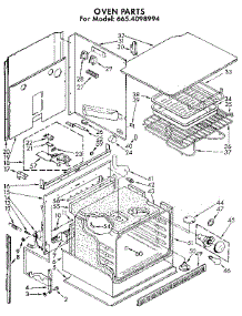 Oven parts for Kenmore Wall Oven 665.4098994 (6654098994, 665 4098994) from AppliancePartsPros.com