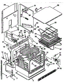 Oven Parts parts for Kenmore Range 665.4098995 (6654098995, 665 4098995) from AppliancePartsPros.com