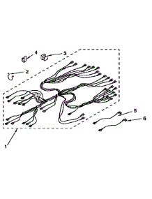 Wiring Harness parts for Kenmore Range 665.4098996 (6654098996, 665 4098996) from AppliancePartsPros.com