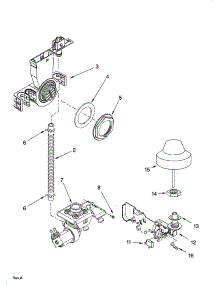 Fill And Overfill Parts parts for Kenmore Dishwasher 665.16262401 (66516262401, 665 16262401) from AppliancePartsPros.com