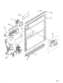 Door And Latch Parts parts for Kenmore Dishwasher 665.16264401 (66516264401, 665 16264401) from AppliancePartsPros.com