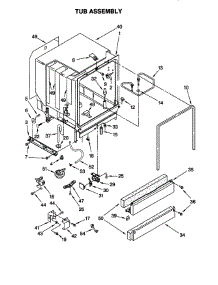 Tub Assembly parts for Kenmore Dishwasher 665.15898790 (66515898790, 665 15898790) from AppliancePartsPros.com