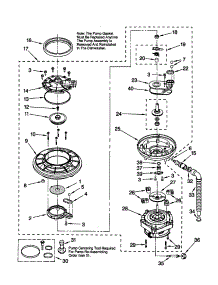 Pump And Motor parts for Kenmore Dishwasher 665.15898791 (66515898791, 665 15898791) from AppliancePartsPros.com