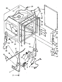 Tub Parts parts for Kenmore Dishwasher 665.1590840 (6651590840, 665 1590840) from AppliancePartsPros.com