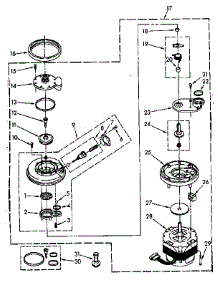 Pump And Motor Parts parts for Kenmore Dishwasher 665.1590840 (6651590840, 665 1590840) from AppliancePartsPros.com
