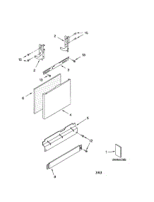 Door And Panel parts for Kenmore Dishwasher 665.15914000 (66515914000, 665 15914000) from AppliancePartsPros.com
