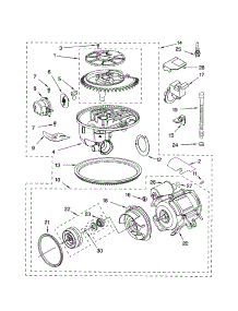 Pump And Motor parts for Kenmore Dishwasher 665.15914000 (66515914000, 665 15914000) from AppliancePartsPros.com