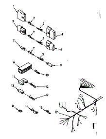 Wiring Harness Parts parts for Kenmore Dishwasher 665.1591680 (6651591680, 665 1591680) from AppliancePartsPros.com