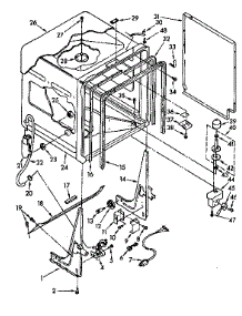 Tub Parts parts for Kenmore Dishwasher 665.1591680 (6651591680, 665 1591680) from AppliancePartsPros.com