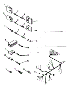 Wiring Harness Parts parts for Kenmore Dishwasher 665.1591681 (6651591681, 665 1591681) from AppliancePartsPros.com