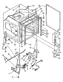 Tub Parts parts for Kenmore Dishwasher 665.1591681 (6651591681, 665 1591681) from AppliancePartsPros.com