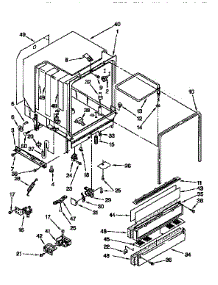 Tub Assembly parts for Kenmore Dishwasher 665.15921690 (66515921690, 665 15921690) from AppliancePartsPros.com