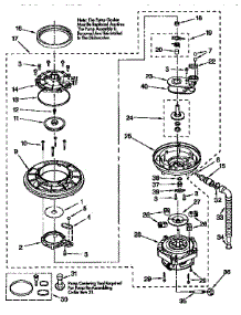 Pump And Motor parts for Kenmore Dishwasher 665.15921690 (66515921690, 665 15921690) from AppliancePartsPros.com