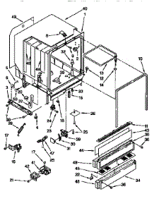 Tub Assembly parts for Kenmore Dishwasher 665.15921691 (66515921691, 665 15921691) from AppliancePartsPros.com
