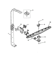 Upper Wash And Rinse parts for Kenmore Dishwasher 665.15922000 (66515922000, 665 15922000) from AppliancePartsPros.com
