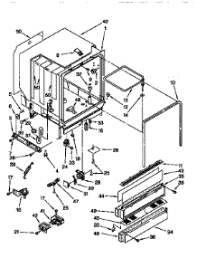 Tub Assembly parts for Kenmore Dishwasher 665.15925690 (66515925690, 665 15925690) from AppliancePartsPros.com