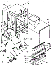 Tub Assembly parts for Kenmore Dishwasher 665.15925691 (66515925691, 665 15925691) from AppliancePartsPros.com