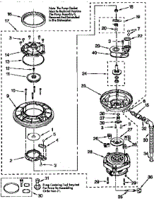 Pump And Motor parts for Kenmore Dishwasher 665.15925691 (66515925691, 665 15925691) from AppliancePartsPros.com
