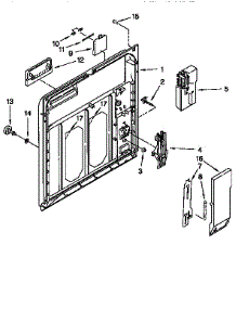 Inner Door parts for Kenmore Dishwasher 665.15925691 (66515925691, 665 15925691) from AppliancePartsPros.com