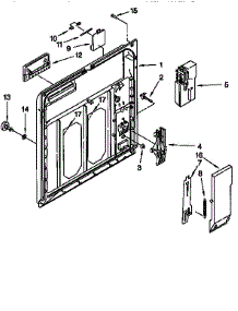 Inner Door parts for Kenmore Dishwasher 665.15925692 (66515925692, 665 15925692) from AppliancePartsPros.com