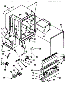 Tub Assembly parts for Kenmore Dishwasher 665.15925692 (66515925692, 665 15925692) from AppliancePartsPros.com