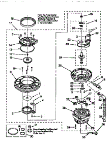 Pump And Motor parts for Kenmore Dishwasher 665.15928690 (66515928690, 665 15928690) from AppliancePartsPros.com