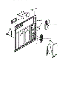 Inner Door parts for Kenmore Dishwasher 665.15928690 (66515928690, 665 15928690) from AppliancePartsPros.com