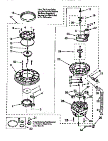 Pump And Motor parts for Kenmore Dishwasher 665.15928691 (66515928691, 665 15928691) from AppliancePartsPros.com