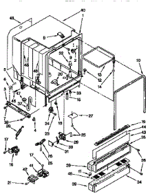 Tub Assembly parts for Kenmore Dishwasher 665.15928691 (66515928691, 665 15928691) from AppliancePartsPros.com