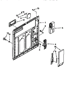 Inner Door parts for Kenmore Dishwasher 665.15928692 (66515928692, 665 15928692) from AppliancePartsPros.com