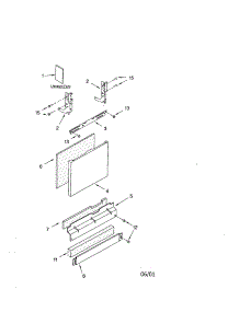 Door And Panel parts for Kenmore Dishwasher 665.15932000 (66515932000, 665 15932000) from AppliancePartsPros.com