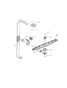 Upper Wash And Rinse parts for Kenmore Dishwasher 665.15937000 (66515937000, 665 15937000) from AppliancePartsPros.com