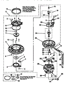 Pump And Motor parts for Kenmore Dishwasher 665.15951790 (66515951790, 665 15951790) from AppliancePartsPros.com