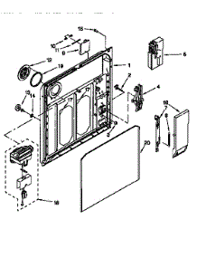Inner Door parts for Kenmore Dishwasher 665.15951791 (66515951791, 665 15951791) from AppliancePartsPros.com
