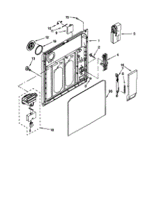 Inner Door parts for Kenmore Dishwasher 665.15951792 (66515951792, 665 15951792) from AppliancePartsPros.com