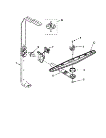 Upper Wash And Rinse parts for Kenmore Dishwasher 665.15952000 (66515952000, 665 15952000) from AppliancePartsPros.com