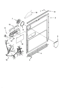 Door And Latch Parts parts for Kenmore Dishwasher 665.16293401 (66516293401, 665 16293401) from AppliancePartsPros.com
